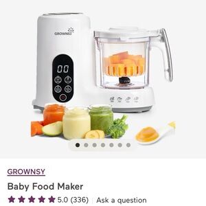 GROWNSY White Baby Food Maker